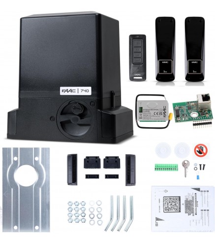 Zestaw Delta 2 Smart - Faac 740 (Wi-Fi+Lan+Ble) Do 500Kg Bram Przesuwnych