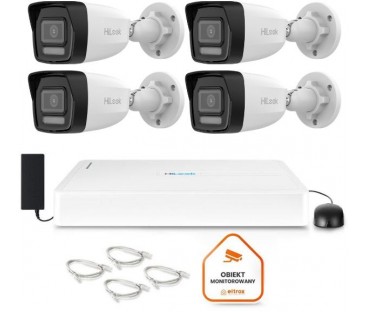 Zestaw Monitoringu Hilook 4 Kamery Ip Ipcam-B8-30Dl Z Dyskiem 1Tb