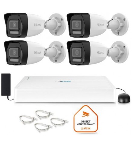 Zestaw Monitoringu Hilook 4 Kamery Ip Ipcam-B8-30Dl Z Dyskiem 1Tb