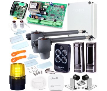 Zestaw Genius G-Bat 400 Do Bram 8M Dwuskrzydłowych (Lampa + Stopka + Odboje + Moduł Wi-Fi)