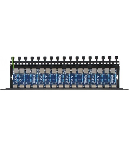 16-Kanałowy Panel Zabezpieczający Serii Pro Z Ochroną Przepięciową Poe Ewimar Ptf-516R-Pro/poe