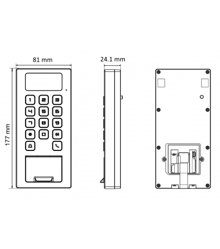 Terminal Kontroli Dostępu Hikvision Ds-K1T502Dbfwx