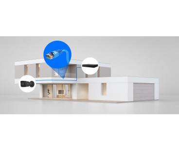 Zestaw Do Monitoringu Hilook 4 Kamery Ip Ipcam-B4-P Black 2K+