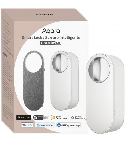 Aqara Smart Lock U200 Lite Biały Inteligentny Zamek Do Drzwi El-D03Dw
