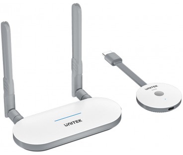 Unitek Bezprzewodowy Nadajnik I Odbiornik Hdmi Zasięg Do 50M, Biały