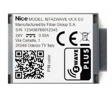Interfejs Nice Ibt4Zwave