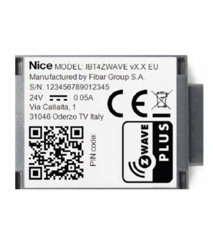 Interfejs Nice Ibt4Zwave