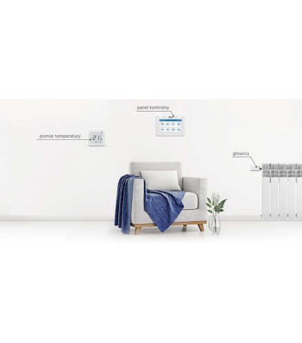 Bezprzewodowy Siłownik Elektryczny Biały Stt-869 Tech Sterowniki