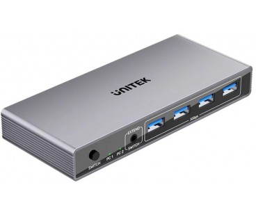Unitek Przełącznik Kvm 8K@60Hz Usb 3.0 5Gbps Dp