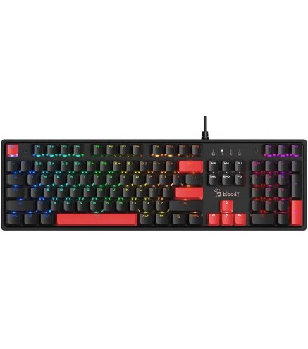 Klawiatura Mechaniczna A4Tech Bloody S520N Fire Black (Blms Red Plus Switch)
