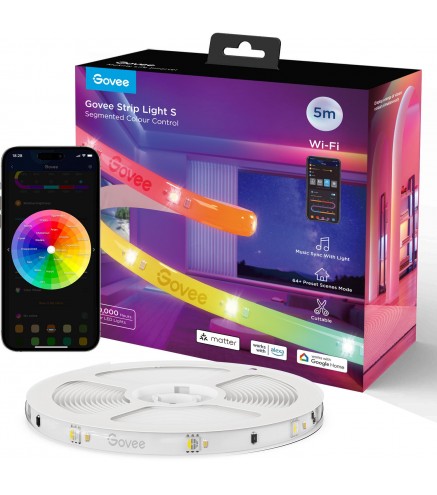 Govee H612A 5M Taśma Led Wi-Fi, Bluetooth, Rgbic