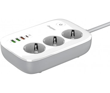 Listwa Zasilająca Smart Energizer Z Wi-Fi I App 3X Schuko 3X Usb-A 1X Usb-C 2500W 10A Kabel 2M