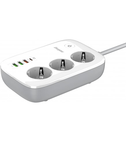 Listwa Zasilająca Smart Energizer Z Wi-Fi I App 3X Schuko 3X Usb-A 1X Usb-C 2500W 10A Kabel 2M