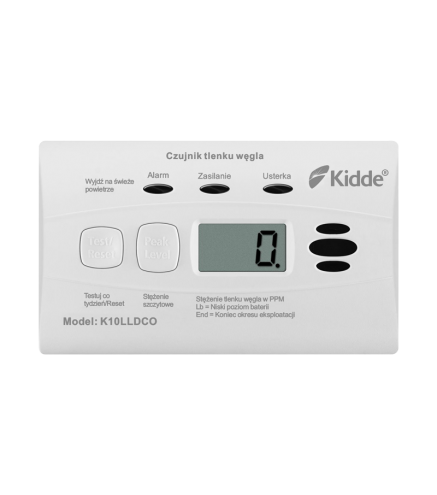 Czujnik Czadu Z Wyświetlaczem Kidde K10Lldco