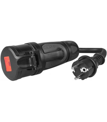 Przejściowka Adapter Siłowy Green Cell Czerwony Cee 16A 400V 5P Do Schuko 230V Evak01