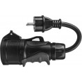 Przejściowka Adapter Siłowy Green Cell Czerwony Cee 16A 400V 5P Do Schuko 230V Evak01