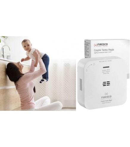 Zestaw Czujników Firesco Czujnik Czadu+Czujnik Dymu