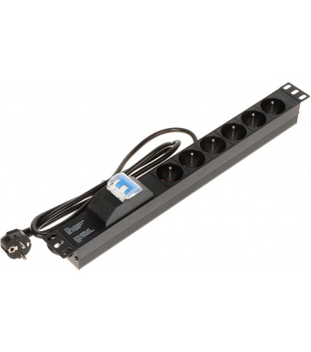 Listwa Zasilająca 6 Gniazd Pd-6/r-2P