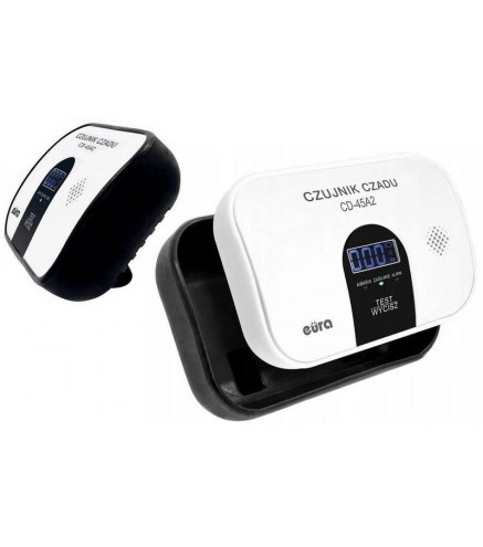 Czujnik Czadu Eura Cd-45A2 Wolnostojący, Bateryjny, Wyswietlacz Lcd