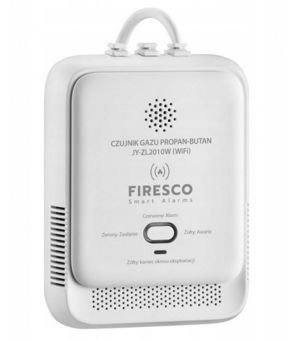 Czujnik Gazu Lpg Propan-Butan Firesco Jy-Zl2010W Z Wifi Aplikacja Tuya