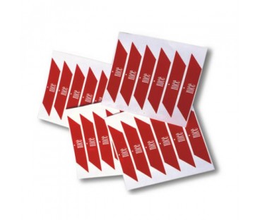 Nalepki Ostrzegawcze Na Ramię Szlabanu Nice Wa10 - (24 Sztuki)