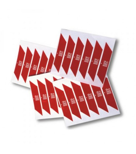 Nalepki Ostrzegawcze Na Ramię Szlabanu Nice Wa10 - (24 Sztuki)