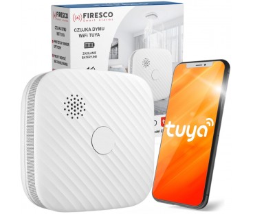 Czujnik Dymu Firesco Zr153Sw Cb Z Wifi Aplikacja Tuya