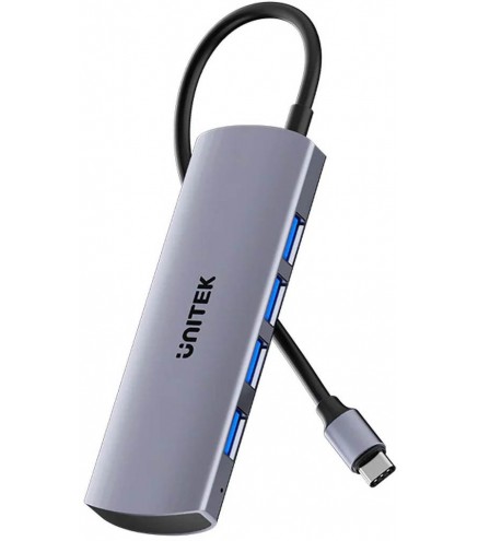 Hub Usb-C Unitek Hub 4W1 Usb-C 10 Gbps, 4X Usb-A