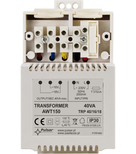 Transformator Pulsar Awt150 40Va/16V/18V Trp