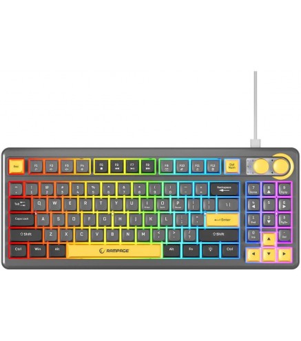 Klawiatura Przewodowa Rampage Cyclone Knob Rgb 90%