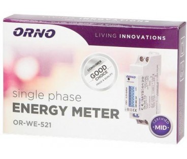 Licznik Energii Elektrycznej 1-Fazowy Orno Or-We-521