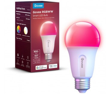 Govee H6004 Smart Light Bulb Żarówka Rgb 800Lm, 2.4Ghz Wi-Fi + Bluetooth