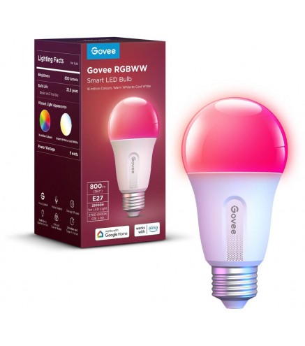 Govee H6004 Smart Light Bulb Żarówka Rgb 800Lm, 2.4Ghz Wi-Fi + Bluetooth
