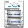 Akumulatorki D / R20 Ni-Mh Everactive 5500Mah Silver Line (Box 2 Szt.)