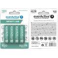 Akumulatorki Aa / R06 Ni-Mh Everactive 1100Mah Infinity Line 3000 Cykli (Blister 4 Szt.)