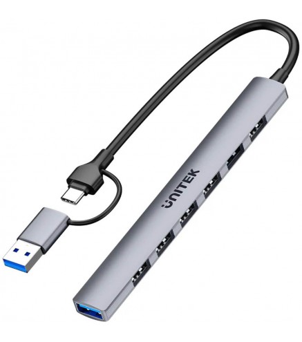 Unitek Hub Usb-A/c 7W1 Z Adapterem