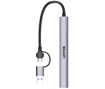 Unitek Hub Usb-A/c 7W1 Z Adapterem