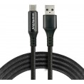Kabel Usb-A / Usb-C Lcd Everactive Cbb-2Cbl 200Cm 3A