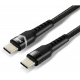 Kabel Usb-C / Usb-C Led Rgb Everactive Cbb-1Pdrs 100Cm 48V 5A 240W