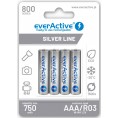 Akumulatorki Aaa / R03 Ni-Mh Everactive 800Mah Silver Line (Box 4 Szt.)