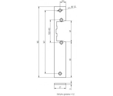 Szyld Elektra Prosty R2/r3 Malowany