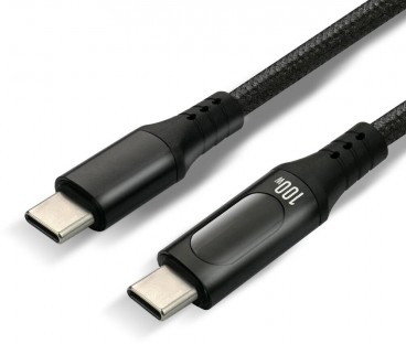 Kabel Usb-C / Usb-C Lcd Everactive Cbb-1Pd5L 100Cm 20V 5A 100W