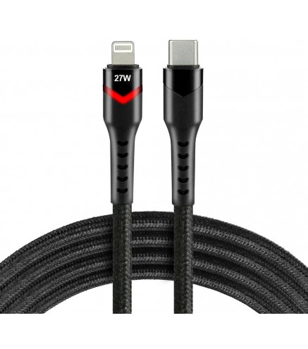 Kabel Usb-C / Lightning Apple Iphone Led Rgb Everactive Cbb-1Cir 100Cm Pd 27W
