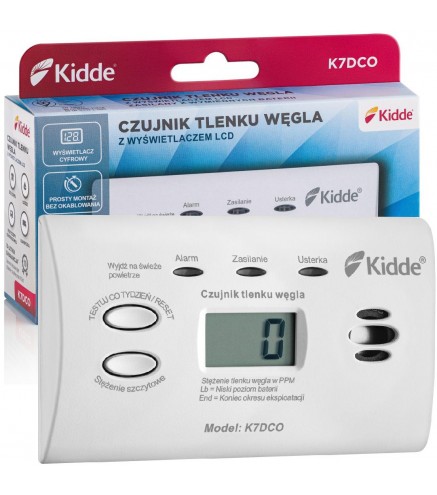 Czujnik Czadu Z Wyświetlaczem Kidde K7Dco