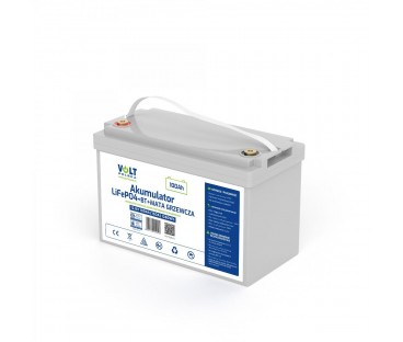 Akumulator Volt Polska Lifepo4 12,8V 100 Ah (150A) + Bms + Bluetooth + Mata Grzewcza