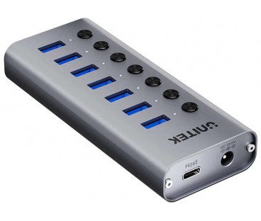 Unitek Hub Usb A 3.0 7W1, 5Gbps Z Przełącznikami Portów