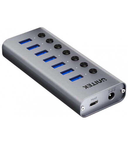 Unitek Hub Usb A 3.0 7W1, 5Gbps Z Przełącznikami Portów