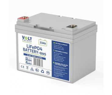 Akumulator Volt Polska Litowo-Żelazowo-Fosforanowy Lifepo4 12V 33Ah 30A