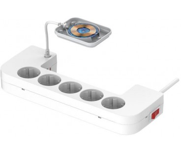 Listwa Antyprzepięciowa Z Zabezpieczeniem Energizer 5X Schuko 2X Usb-A 1X Usb-C 2500W 10A Kabel 2M