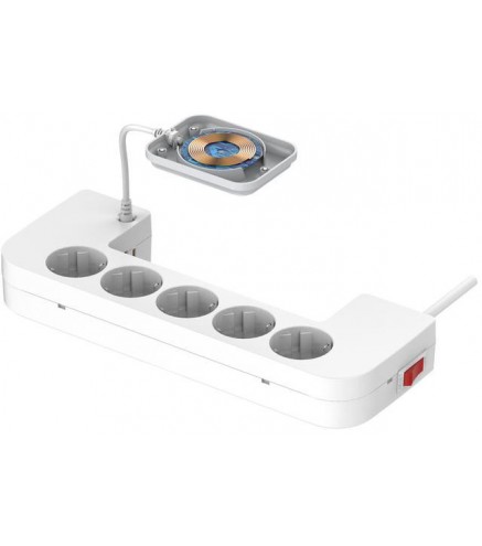 Listwa Antyprzepięciowa Z Zabezpieczeniem Energizer 5X Schuko 2X Usb-A 1X Usb-C 2500W 10A Kabel 2M